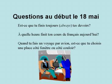 Questions au d