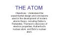 THE ATOM PowerPoint PPT Presentation