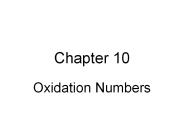 Oxidation Numbers