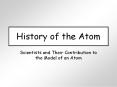 History of the Atom PowerPoint PPT Presentation