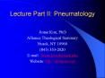 Lecture Part II: Pneumatology PowerPoint PPT Presentation