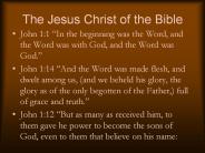 The Jesus Christ of the Bible