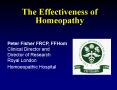 The Effectiveness of Homeopathy PowerPoint PPT Presentation