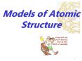 Models of Atomic Structure PowerPoint PPT Presentation