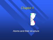 Atoms and their structure