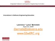 Integrated Software and Systems Engineering Curriculum