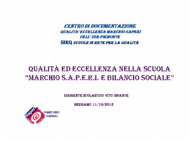 centro di documentazione Qualita