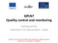 QPLN7 Quality control and monitoring PowerPoint PPT Presentation
