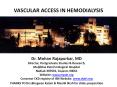 VASCULAR ACCESS IN HEMODIALYSIS PowerPoint PPT Presentation
