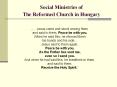 Social Ministries of The Reformed Church in Hungary PowerPoint PPT Presentation