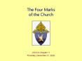 The Four Marks of the Church PowerPoint PPT Presentation