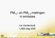 PM10- en PM2.5-metingen in emissies