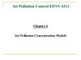 Air Pollution Control EENV 4313 PowerPoint PPT Presentation