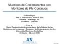 Muestreo de Contaminantes con Monitores de PM Continuos PowerPoint PPT Presentation
