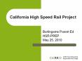 California High Speed Rail Project PowerPoint PPT Presentation