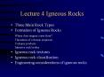 Lecture 4 Igneous Rocks PowerPoint PPT Presentation