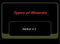 Types of Minerals PowerPoint PPT Presentation