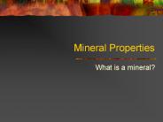 Mineral Properties