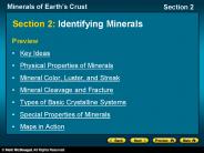 Section 2: Identifying Minerals