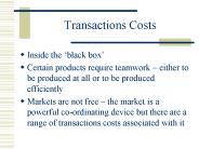 Transactions Costs