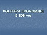 POLITIKA EKONOMIKE E IDH-ve