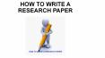 HOW TO WRITE RESEARCH PAPER PowerPoint PPT Presentation