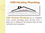 CMI- Plumbing & Heating Services in London