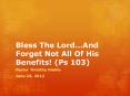 Bless The Lord PowerPoint PPT Presentation