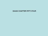 ISAIAH CHAPTER FIFTY-FOUR