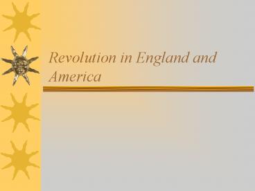 Revolution in England and America