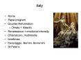 Italy PowerPoint PPT Presentation