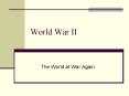 World War II PowerPoint PPT Presentation