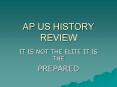 AP US HISTORY REVIEW PowerPoint PPT Presentation