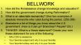 BELLWORK PowerPoint PPT Presentation