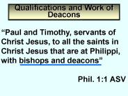 Setting the Church in Order  Pt. VI