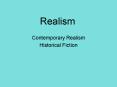 Realism PowerPoint PPT Presentation
