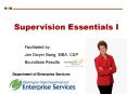 Supervision Essentials I PowerPoint PPT Presentation