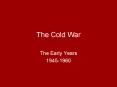 The Cold War PowerPoint PPT Presentation