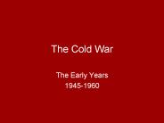 The Cold War