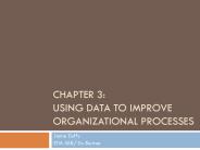 Chapter 3: using data to improve organizational processes