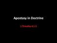 Apostasy in Doctrine PowerPoint PPT Presentation
