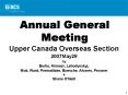 Upper Canada Overseas Section PowerPoint PPT Presentation