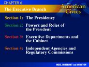 Section 1:The Presidency