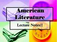 American Literature PowerPoint PPT Presentation