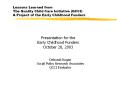 Lessons Learned from The Quality Child Care Initiative (QCCI)  A Project of the Early Childhood Funders PowerPoint PPT Presentation