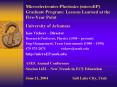 Microelectronics-Photonics (microEP) Graduate Program: Lessons Learned at the Five-Year Point University of Arkansas PowerPoint PPT Presentation
