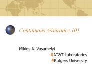 Continuous Assurance 101
