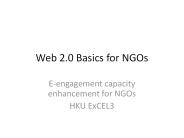 Web 2.0 Basics for NGOs