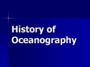 History of Oceanography