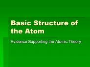 Basic Structure of the Atom